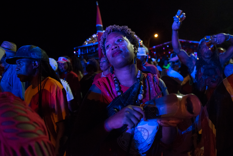 Revelers participate in J’Ouvert, an annual Caribbean street festival, celebrated each Labor Day in Brooklyn, N.Y., Sept. 7, 2015. (Stephanie Keith/Getty Images)